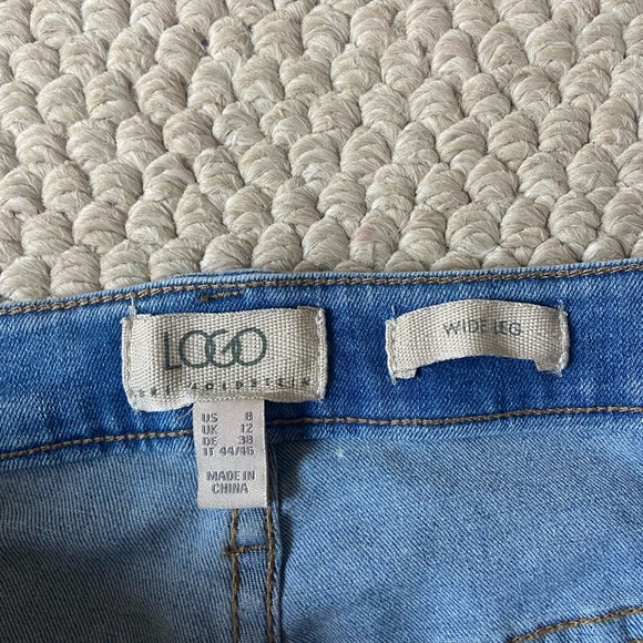 Logo high rise Wide Leg Jeans - Picture 3 of 4